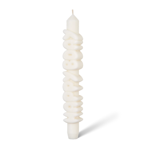 CandleHand - Happy Birthday - White - Stabkerze - 140g