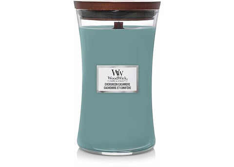 WoodWick - Evergreen Cashmere - Duftkerze groß - 610g