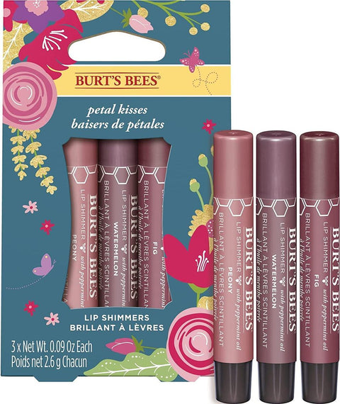 Burt´s Bees – Petal Kisses Lip Shimmer Trio – Geschenkset