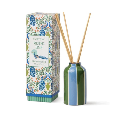 Paddywax - Adopo - Peacock - Misted Lime - Keramik Diffuser - 118ml – Teil des Adopo Duft-Quartett Peacock (4-teilig)