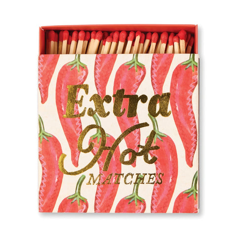 Paddywax Square Boxed Matches "Extra Hot" - Dekorative Zündhölzer - 125 Stück