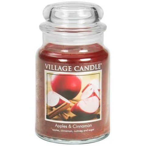 Village Candle - Apples & Cinnamon - Duftkerze - 602g