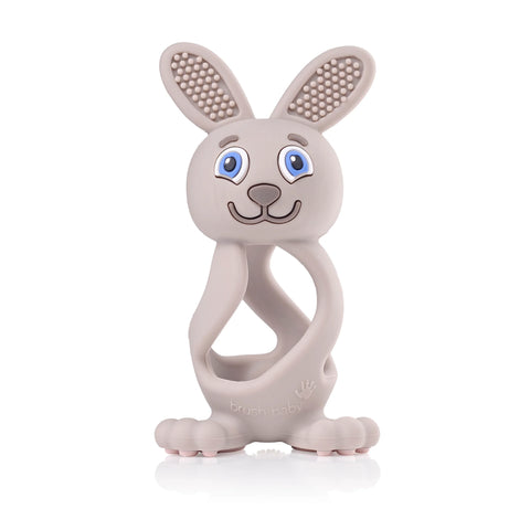 Brush-Baby – Bobbie Bunny Beißring – Cappuccino Grau
