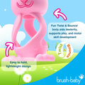 Brush-Baby – Bobbie Bunny Beißring – Rosa – Bild 5