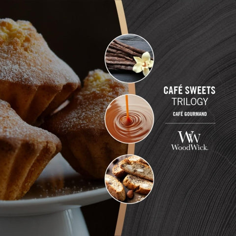 WoodWick - Cafe Sweets Trilogy - Duftkerze groß - 610g