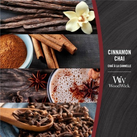 WoodWick - Cinnamon Chai - Duftkerze groß - 610g