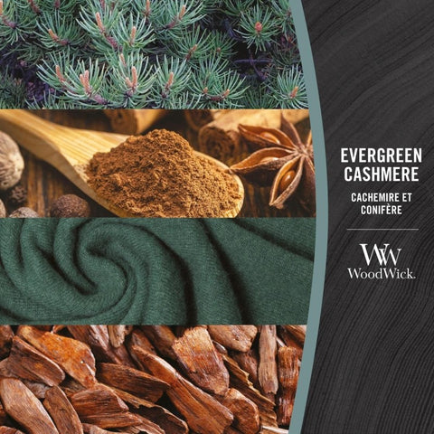 WoodWick - Evergreen Cashmere - Duftkerze klein - 85g