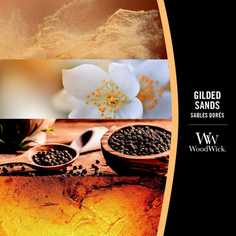 WoodWick - Gilded Sands - Duftkerze mittel - 275g