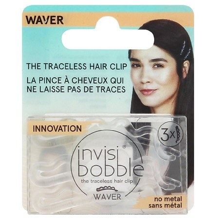 invisibobble – WAVER Crystal Clear – Haarspange – 3 Stück