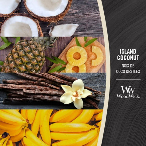 WoodWick - Island Coconut - Duftkerze groß - 610g