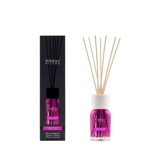 Millefiori Milano - Rhubarb & Pepper - Reed Diffuser - 100ml