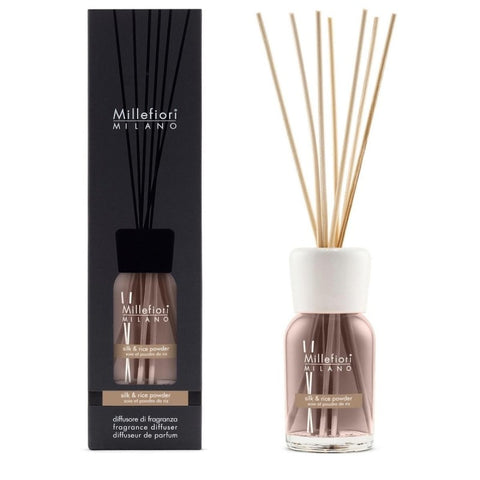 Millefiori Milano - Silk & Rice Powder - Reed Diffuser - 500ml