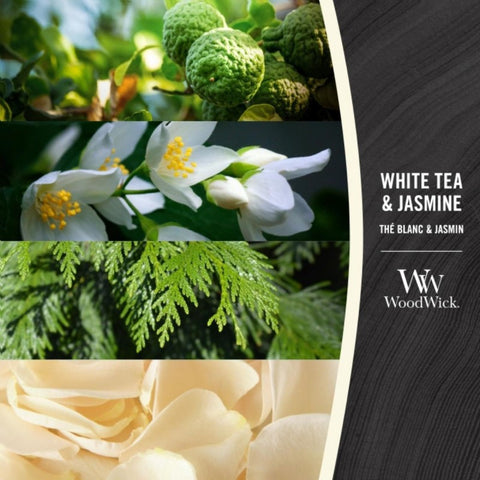 WoodWick - White Tea & Jasmine - Duftkerze groß - 610g